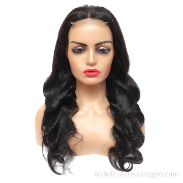 4x4 Body Wave Lace Opening and Closing Real Hair Wig Brazilian Lace Front Wig Real Human Hair Suitable for Women 150% Density